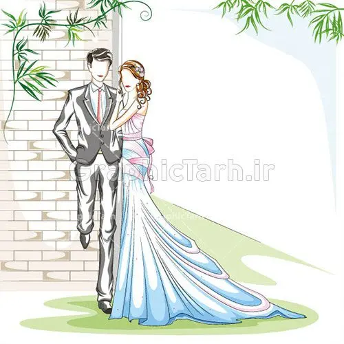 وکتور لباس عروس لایه باز وکتور لباس عروس لایه باز