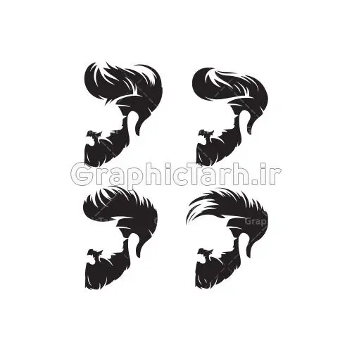 وکتور مدل مو آرایشگاه مردانه وکتور مدل مو آرایشگاه مردانه