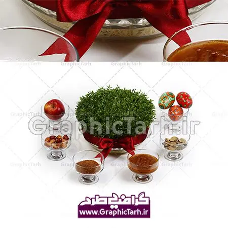دانلود عکس با کیفیت سفره هفت سین عید نوروز دانلود عکس با کیفیت سفره هفت سین عید نوروز | مجموعه تصاویر استوک باکیفیت سفره هفت سین نوروز باستانی دانلود عکس سفره هفت سین عید نوروز با کیفیت بالا تصویر سفره هفت سین عید برای شما که به دنبال تصاویر باکیفیت در طراحی خود می باشید ارائه شده است. تصاویر سفره هفت سین دارای کیفیت بسیار بالا ، با فرمت jpg تمام المان های موجود در این طرح تصویر با کیفیت می باشد. دانلود عکس سفره هفت سین عید نوروز با کیفیت بالا طرح تصویر 7 سین عید باستانی نوروز شامل تصاویر با کیفیت: سبزه ، تنگ ماهی ، قرآن ، سیب ، سنبل ، سیر ، تخم مرغ رنگی ، سکه ، سنجد از طرح تصویر باکیفیت هفت سین می توان برای طرح نوروز ، بنر تبریک سال نو و ... استفاده نمود. دانلود عکس سفره هفت سین عید نوروز , طرح لایه باز هفت سین نوروز , وکتور هفت سین گرافیکی عید باستانی نوروز و هفت سین : نوروز یکی از کهنترین جشنهای به جا مانده از دوران باستان است که اکنون در مناطق مختلف ایران و کشورهای فارسی زبان آغاز فصل بهار را جشن می گیرند. ابوریحان بیرونی در این باره می گوید : نوروز نخستین روز است از فروردین ماه و از این جهت روزِ نو نام کردند که پیشانی سال نو است. ایرانیان باستان عقیده داشتند، با آمدن نوروز، فروهرها (ریشه کلمه فروردین) یا رواح درگذشتگان به دنیا باز می گردند و اگر خانه را تمیز و بستگان را شاد ببینند خوشحال شده و برای بازماندگان خود دعا میفرستند. دانلود عکس سفره هفت سین عید نوروز با کیفیت بالا : در نوروز ایرانیان سفره هفتسین می آرایند. هفت سین از مشهورترین مراسم نوروز است. هفت سین گرد آوردن هفت چیز است که نام آنها با حرف «س» آغاز گردد. معمولاً بین اشیاء ذیل: سیب، سنجد، سماق، سیر، سرکه، سبزه ، سمنو، سکه و ... هفت چیز برای هفت سین انتخاب میشود. در سفره هفتسین بهصورت سنتی آینه، کتاب قرآن، شاهنامه یا دیوان حافظ، تنگ آب بههمراه ماهی قرمز یا انار قرار میگیرد. عضو اصلی سفره سبزه است که در کنار شش سین دیگر، هفتسین را تشکیل میدهد. آبجکت لایه باز سفره هفت سین , هفت سین لایه باز, تایپوگرافی لایه باز سال نو مبارک دانلود طرح لایه باز سفره 7سین نوروز و خوشنویسی عید شما مبارک تایپوگرافی لایه باز نوروز مبارک ,طرح psd سال نو, طرح psd سال نو مبارک, طرح psd یا مقلب القلوب,طرح آماده بنر طرح آماده بنر عید, طرح آماده بنر نوروز, طرح وکتور سفره هفت سین عید نوروز طرح بنر لایه باز عید نوروز, طرح خوشنویسی, طرح خوشنویسی یا مقلب القلوب, طرح لایه بازعید نوروز, طرحpsd فایل لایه باز یا مقلب القلوب, گرافیک طرح,خوشنویسی لایه باز نوروز مبارک, نقاشی خط یا مقلب القلوب رایگان نمونه طرح 7 سین | دانلود عکس سفره هفت سین عید نوروز با کیفیت بالا