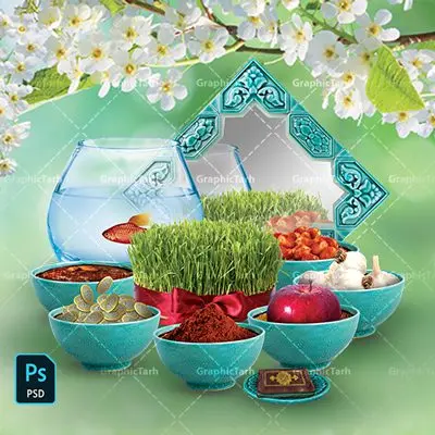 فایل لایه باز سفره هفت سین نوروز فایل لایه باز سفره هفت سین نوروز | نمونه طرح هفت سین لایه باز با فرمت psd قابل ویرایش دانلود فایل طرح لایه باز و با کیفیت سفره هفت سین عید نوروز با فرمت psd فایل psd سفره هفت سین برای شما که به دنبال تصاویر با کیفیت در طراحی خود می باشید تصاویر لایه باز سفره هفت سین دارای کیفیت بسیار بالا ، بدون بکگراند و پس زمینه تمام المان های موجود در این طرح کاملا لایه باز و با کیفیت می باشد. دانلود طرح لایه باز سفره هفت سین عید نوروز با کیفیت طرح هفت سین لایه باز شامل تصاویر با کیفیت: سبزه ، تنگ ماهی ، قرآن ، سیب ، سنبل ، سیر ، تخم مرغ رنگی ، سکه ، سنجد همچنین در این طرح تایپوگرافی لایه باز سال نو مبارک وجود دارد. از طرح لایه باز هفت سین می توان برای طرح نوروز ، بنر تبریک سال نو و ... استفاده نمود. طرح لایه باز سفره هفت سین , طرح psd هفت سین نوروز , کالیگرافی نوروز یا مقلب القلوب و الابصار یا مدبرالیل و النهار یا محول الحول و الاحوال حول حالنا الی احسن الحال نرم نرمک میرسد اینک بهار خوش به حال روزگار عید باستانی نوروز : نوروز یکی از کهنترین جشنهای به جا مانده از دوران باستان است که اکنون در مناطق مختلف ایران و کشورهای فارسی زبان آغاز فصل بهار را جشن می گیرند. ابوریحان بیرونی در این باره می گوید : نوروز نخستین روز است از فروردین ماه و از این جهت روزِ نو نام کردند که پیشانی سال نو است. ایرانیان باستان عقیده داشتند، با آمدن نوروز، فروهرها (ریشه کلمه فروردین) یا رواح درگذشتگان به دنیا باز می گردند و اگر خانه را تمیز و بستگان را شاد ببینند خوشحال شده و برای بازماندگان خود دعا میفرستند. طرح لایه باز سفره هفت سین عید نوروز در نوروز ایرانیان سفره هفتسین می آرایند. هفت سین از مشهورترین مراسم نوروز است. سفره هفت سین : هفت سین هفت چیز است که نام آنها با حرف «س» آغاز گردد معمولاً بین اشیاء ذیل: سیب، سنجد، سماق، سیر، سرکه، سبزه ، سمنو، سکه و … هفت چیز برای هفت سین انتخاب میشود. در سفره هفتسین بهصورت سنتی آینه، کتاب قرآن، شاهنامه یا دیوان حافظ، تنگ آب بههمراه ماهی قرمز یا انار قرار میگیرد. عضو اصلی سفره سبزه است که در کنار شش سین دیگر، هفتسین را تشکیل میدهد. طرح لایه باز سفره هفت سین , هفت سین لایه باز, تایپوگرافی لایه باز سال نو مبارک psd, دانلود هفت سین بدون پس زمینه,عکس با کیفیت,سایت طرح های psd, سایت طرح های لایه باز مذهبی,شعار سال جدید با کیفیت,طرح psd سال نو, طرح psd سال نو مبارک, طرح psd یا مقلب القلوب,طرح آماده بنر طرح آماده بنر عید, طرح آماده بنر نوروز, طرح آماده شعار سال جدید, طرح بنر psd سال نو , عید نوروز, طرح خوشنویسی, طرح خوشنویسی یا مقلب القلوب, طرح لایه بازعید نوروز, طرحpsd فایل لایه باز یا مقلب القلوب, گرافیک طرح, مرجع دانلود بنر لایه باز, نقاشی خط یا مقلب القلوب رایگان نمونه طرح 7 سین | دانلود فایل psd طرح لایه باز سفره هفت سین عید نوروز