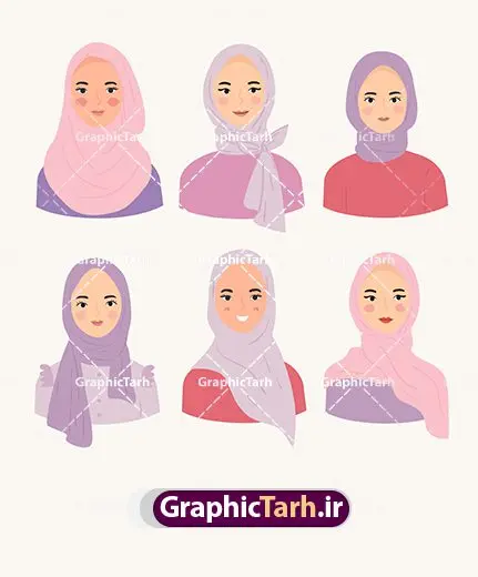 وکتور دختران با حجاب شال و روسری وکتور دختران با حجاب شال و روسری | نمونه طرح وکتور دختر با حجاب دانلود فایل وکتور کارتونی دختران ایرانی با حجاب اسلامی شال و روسری وکتور دختر ایرانی با پوشش های مختلف باحجاب اسلامی و روسری و کلاه و شال فایل EPS لایه باز طرح وکتور دختر و زن مسلمان با حجاب Fotolia Muslim Girl Woman Vector مجموعه ای از طرح های وکتور زن و دختر مسلمان با حجاب اسلامی است که شامل تصاویر زن مذهبی و دختران با حجاب است که در فرمت EPS به صورت لایه باز در نرم افزارهای ویرایش وکتور قابل ویرایش هستند. طرح وکتور مناسب برای چاپ ، برش لیزر و استیکر و … (بدون رنجگی در حاشیه ها) نمونه وکتور حجاب با فرمت eps قابل ویرایش در نرم افزار ایلاستراتور شما می توانید با خرید اشتراک نمونه طرح وکتور مدل دختر ایرانی را بصورت رایگان دانلود کنید. جهت اطلاع از جدیدترین طرح های سایت ، در کانال تلگرام عضو شوید. گرافیک طرح مرجع تخصصی طرح های لایه باز با کیفیت Muslim Girl Woman Vector,وکتور ,حجاب,وکتور ایرانی,حجاب,دختر,مدل,وکتور مدل وکتور دختران با حجاب شال و روسری,EPS