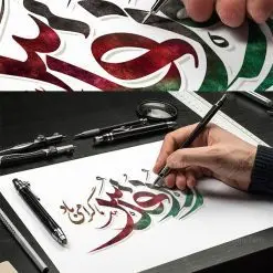 طرح تایپوگرافی لایه باز روز قدس | نمونه طرح لایه باز تایپوگرافی و خوشنویسی روز قدس دانلود نمونه طرح تایپوگرافی لایه باز روز قدس و پوستر خوشنویسی اخرین جمعه ماه رمضان طراحی تایپوگرافی تبریک روز قدس بصورت کاملا لایه باز با فرمت PSD ، قابل ویرایش و تغییر سایز در نرم افزار فتوشاپ همچنین می توانید فایل کالیگرافی ماه رمضان دارای کیفیت بسیار بالا و با سایه زنی حرفه ای را نیز مشاهده و دانلود کنید. تایپوگرافی لایه باز روز قدس نمونه طرح پوستر کالیگرافی روز قدس با طراحی بسیار زیبا و چشم نواز که توسط تیم گرافیک طرح برای دانلود ارائه شده است . طرح تایپوگرافی ماه رمضان در ابعاد 35 در 22 سانتی متر و با رزولوشن 300 آماده شده است. فایل خوشنویسی لایه باز روز قدس خوشنویسی روز قدس ماه مبارک رمضان با کیفیت بالا و مناسب چاپ از سایت گرافیک طرح قابل دانلود می باشد. شما می توانید با خرید اشتراک نمونه فایل پوستر تایپوگرافی روز قدس را بصورت رایگان و با کیفیت بالا دانلود کنید. دانلود خطاطی لایه باز روز قدس جهت اطلاع از جدیدترین طرح های سایت و دانلود رایگان ، در کانال تلگرام گرافیک طرح عضو شوید. گرافیک طرح مرجع تخصصی طرح های لایه باز با کیفیت و ایرانی طرح خوشنویسی روز قدس , دانلود فایل کالیگرافی روز قدس مبارک , خطاطی مذهبی psd و قابل ویرایش, پوستر ماه رمضان , تکسچر مذهبی , بکگراند مذهبی , پس زمینه مذهبی رمضان