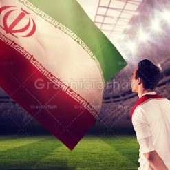 پرچم ایران با کیفیت شاتر استوک