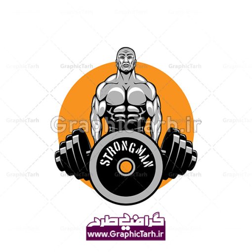 فایل وکتور لوگو بدنسازی لایه باز و طرح آیکن پرورش اندام فیتنس GYM