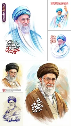 دانلود رایگان 6 طرح پوستر رهبری شهید آیت الله خامنه ای با کیفیت بالا | مجموعه 6 طرح پوستر و بنر رهبر امام شهید سید علی خامنه ای بصورت رایگان مناسب چاپ با کیفیت بالا دانلود رایگان مجموعه 6 طرح پوستر و بنر شهادت رهبری جمهوری اسلامی ایران رهبر شهید امام سید علی خامنه ای با کیفیت بالا مناسب چاپ پوستر همانطور که مشاهده می کنید مجموعه خوشنویسی رهبر شهید دارای تصویر امام خامنه ای و تایپوگرافی میباشد. از طرح پوستر شهید رهبر می توانید برای چاپ بنر و پوستر مراسم شهادت آیت الله خامنه ای رهبر شهید امت استفاده کنید. دانلود رایگان 6 طرح پوستر رهبری شهید آیت الله خامنه ای با کیفیت بالا مناسب چاپ شما می توانید نمونه طرح پوستر رهبر شهید امام خامنه ای را بصورت رایگان و با کیفیت بالا دانلود کنید. نمونه فایل پوستر با خوشنویسی شهادت شهید رهبر در ابعاد لارج مختلف و با رزولوشن 300 و از سایت گرافیک طرح قابل دانلود می باشد.  گرافیک طرح مرجع تخصصی طرح های لایه باز با کیفیت و ایرانی این مجموعه طرح بنر و پوستر توسط خانه طراحان انقلاب اسلامی طراحی شده است پوستر شهادت رهبری امام امت شهید آیت الله امام خامنه ای اسطوره مقاومت در مقابل مستکبران و یاور مستضعفان، رهبر دینی، ملی و مردمی ایرانیان، حضرت آیت‌الله العظمی امام خامنه‌ای پس از سال‌ها آرزوی شهادت، به دست ظالم‌ترین و فاسدترین افراد روزگار، به شهادت رسید. ما ملت ایران، با تمام عزم و اراده، راه مقاومت ایشان در مقابل سلطه استکبار بر ایران اسلامی را ادامه خواهیم داد. رهبر معظم انقلاب اسلامی، شهید حضرت آیت‌الله خامنه‌ای (قُدِّسَ سِرُّه)، نه‌تنها محور انسجام امت اسلامی، بلکه صدای استوار حق‌طلبی، عزت ملی و بیداری جهانی در برابر سلطه‌گری بود. همچنین ترور ایشان توسط رژیم فاسد آمریکا و رژیم اسرائیل نشانی از ذات و تینت پلید آنها دارد. فایل طرح لایه باز پوستر حمله تروریستی شهادت آیت الله خامنه ای رهبر جمهور اسلامی ایران توسط آمریکای جنایتکار و رژیم صهیونی فایل پوستر رهبر شهید , خوشنویسی شهادت آیت الله خامنه ای , طرح بنر شهادت رهبر , پوستر علی خامنه ای , طرح بنر شهادت رهبری , طرح پوستر شهادت رهبری , طرح لایه باز بنر شهادت رهبری , طرح بنر شهادت آیت الله خامنه ای , پوستر شهادت رهبر , طرح لایه باز پوستر شهادت رهبری , بنر شهادت رهبری , بنر شهادت رهبر , طرح پوستر امام خامنه ای , طرح بنر علی خامنه ای , طرح پوستر شهادت آیت الله خامنه ای , طرح پوستر علی خامنه ای , طرح لایه باز پوستر شهادت رهبر , طرح پوستر شهادت رهبر , پوستر امام خامنه ای , پوستر شهادت آیت الله خامنه ای , امام خامنه ای , طرح لایه باز بنر شهادت آیت الله خامنه ای , بنر شهید خامنه ای