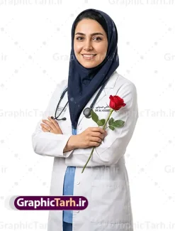 دانلود تصویر پرستار و دکتر زن ایرانی با شاخه گل رز در دست | طرح تصویر خام و با کیفیت خانم پزشک و پرستار زن ایرانی با شاخه گل رز در دست ساخته شده با هوش مصنوعی و با پس زمینه سفید دانلود فایل طرح تصویر Ai پزشک و دکتر زن ایرانی ساخته شده با هوش مصنوعی و عکس با کیفیت خانم پرستار با حجاب و عفاف با شاخه گل رز در دست و پس زمینه سفید و قابل ویرایش تصویر با کیفیت پزشک و پرستار زن ایرانی با گل رز برای شما که به دنبال تصاویر با کیفیت در طراحی خود می باشید. فایل عکس خانم دکتر با حجاب و با کیفیت بسیار بالا و با فرمت jpg دانلود تصویر پرستار و دکتر زن ایرانی با شاخه گل رز در دست با پس زمینه سفید طرح تصویر با کیفیت تصویر پزشک زن ایرانی مناسب چاپ در ابعاد بالا می باشد. فایل عکس پرستار زن ساخته شده با هوش مصنوعی AI را از سایت گرافیک طرح و از طریق لینک بالا می توانید دانلود کنید. طرح عکس هوش مصنوعی پرستار زن ایرانی با حجاب شما می توانید با خرید اشتراک نمونه طرح تصویر هوش مصنوعی پزشک و پرستار زن با حجاب را بصورت رایگان و با کیفیت بالا دانلود کنید. جهت اطلاع از جدیدترین طرح های سایت و دانلود رایگان ، در کانال تلگرام عضو شوید. گرافیک طرح مرجع تخصصی طرح های لایه باز با کیفیت و ایرانی مجموعه عکس های با کیفیت حجاب ، طرح تصویرسازی هوش مصنوعی ایرانی ، دانلود عکس هوش مصنوعی با کیفیت بالا و مناسب چاپ نمونه عکس رایگان برای طراحی، دانلود عکس برای طراحی، عکس کارتونی باکیفیت پرستار دختر ایرانی ، عکس با کیفیت مدل زن با حجاب، عکس با کیفیت هوش مصنوعی ، دانلود تصویر خانم پزشک و با کیفیت بالا