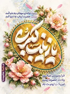 طرح پوستر خام ولادت حضرت زینب با حروف نگاری یا زینب کبری (س) | فایل لایه باز بنر و پوستر میلاد حضرت زینب کبری (س) با تایپوگرافی مناسب چاپ طرح خام پوستر و بنر لایه باز ولادت حضرت زینب (س) با حروف نگاری یا زینب کبری (س) با محوریت کتیبه باشکوه و تایپوگرافی برجسته «زینب کبری»، نقوش اسلیمی زرین، گل‌های تذهیب سنتی و نگارگری فاخر با قابلیت ویرایش ، انتخابی ایده‌آل و متمایز برای دانلود و گرامیداشت این مناسبت فرخنده و روز پرستار است. بنر ولادت حضرت زینب (س) با تایپوگرافی یا زینب کبری این اثر هنری مذهبی با طراحی اختصاصی و ترکیب‌بندی عمودی ایستاده (مناسب استند، بیلبورد شهری و پلات لمینت)، فضایی شاداب، معنوی و در عین حال سنتی را به تصویر کشیده است. در کانون این طرح، تایپوگرافی سه‌بعدی و سنگ‌تراش‌گونه عبارت شریف «زینب کبری» درون یک شمسه تذهیب شده با رنگ‌بندی فیروزه‌ای و طلایی قرار گرفته که با گل‌های ختایی و نقوش اسلیمی مزین شده است. در بخش فوقانی طرح، کتیبه قرآنی و صلوات با خط ثلث به چشم می‌خورد و در بخش تحتانی، پیام تبریک میلاد الگوی صبر و استقامت با تایپوگرافی نستعلیق و مدرن درج شده است. دانلود پوستر لایه باز ولادت حضرت زینب و روز پرستار بنر میلاد حضرت زینب کبری (س) به صورت کاملاً لایه باز طراحی شده است؛ به این معنی که تمامی المان‌ها، رنگ‌ها، متون تبریک، افکت‌های نور و بافت پس‌زمینه در نرم‌افزار فتوشاپ قابل دسترسی، ویرایش و تفکیک می‌باشند. امکانات و قابلیت‌های ویرایش طرح بنر ولادت حضرت زینب امکان جایگزینی یا حذف متن‌های تبریک، نام هیئت، ارگان، مسجد یا نهاد سفارش‌دهنده قابلیت تغییر ابعاد بدون افت کیفیت برای استفاده در بنرهای شهری، استندهای اداری و بیلوردها المان‌های کاملاً تفکیک‌شده و منظم در گروه‌های مشخص جهت راحتی کار طراحان گرافیک رزولوشن و مد رنگی متناسب برای چاپ افست، دیجیتال و انواع بنرهای تبلیغاتی دانلود طرح پوستر خام ولادت حضرت زینب با حروف نگاری یا زینب کبری (س) همزمان با فرا رسیدن سالروز ولادت با‌سعادت عقیله بنی‌هاشم، پرچم‌دار نهضت عاشورا و بانوی صبر و ایثار، نیاز طراحان، کانون‌های فرهنگی، مساجد، هیئت‌های مذهبی و ارگان‌ها به طرح‌های باکیفیت و چشم‌نواز مذهبی افزایش می‌یابد. کاربردهای طرح بنر میلاد حضرت زینب (س) استند شهری و بیلبورد: مناسب برای فضاسازی میادین و بلوارهای شهری پوستر اطلاع‌رسانی جشن: جهت اعلام مراسم جشن شب ولادت و تجلیل از مقام پرستار فضای مجازی و شبکه‌های اجتماعی: مناسب برای اشتراک‌گذاری به عنوان پست و استوری اینستاگرام دکور جایگاه و پشت‌منبر: قابل استفاده در پس‌زمینه مراسمات هیئت‌ها و مساجد دانلود طرح لایه باز از وب‌سایت گرافیک طرح طراحان و علاقه‌مندان به گرافیک مذهبی می‌توانند جهت دریافت و دانلود طرح لایه باز بنر و پوستر میلاد حضرت زینب کبری (س) به وب‌سایت گرافیک طرح به آدرس GraphicTarh.ir مراجعه نمایند. با دسترسی به این طرح، می‌توانید در کمترین زمان ممکن طرحی حرفه‌ای، جذاب و متناسب با استانداردهای چاپ آماده نمایید. تایپوگرافی زینب,طرح کالیگرافی زینب,طرح بنر تبریک روز پرستار,طرح psd بنر روز پرستار,بنر لایه باز ولادت حضرت زینب (س) و روز پرستار